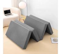 Colchón plegable para invitados de camping con funda extraíble, ideal para adultos, sofá, cama, coche, tiendas de campaña, viajes, caravanas, sofá, silla, solución portátil para dormir