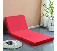 Colchón plegable portátil con funda lavable, ideal para viajes, camping, sala de estar, sofá, cama, silla, solución cómoda para dormir en una caja