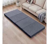 Colchón plegable portátil para aliviar la presión y soporte para dormir, grueso, doble, antideslizante, ideal para camping, caravana, viajes y cama de invitados.