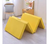 Colchón Plegable portátil para huéspedes, Camping y Viajes, colchón Individual o Doble de Espuma Suave con asa para Suelo, futón, sofá o sillón Cama.