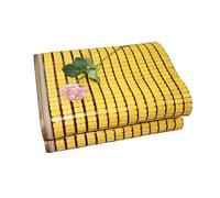 Colchón plegable transpirable de bambú refrescante con doble costura para el hogar, escuela, dormitorio, 80 cm x 190 cm, isomatte para un sueño cómodo