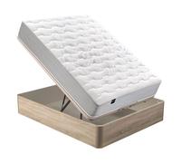 Colchón pocketlight 8k pikolin de muelles ensacados adapt-tech y canapé natural 90x190cm