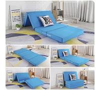 Colchón portátil de espuma de viaje para cama individual, colchón impermeable para oficina, colchón plegable para invitados con funda lavable, cama de repuesto para ahorrar espacio para el hogar