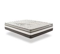 Colchón solar 135x190 cm - gel memory foam hr - blue latex - muy grueso 30 cm, 7 zonas de confort, termorregulador - óptima transpiración - ergonómico