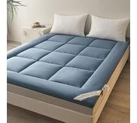 Colchón Tatami 100% Algodón- Futón Japonés, Plegable para Suelo, Cama Japonesa, Individual O Doble, Medidas 120x200-150x200 Cm.(D,150 x 200cm)