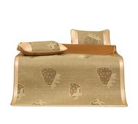 Colchón Verano Bambú Ratán Mat para Adultos Estudiante Kit Fresco Mapuba Kit Plegable Cama Doble Portátil (2,200 x 220 cm Juego de 3 piezas)