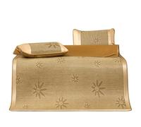 Colchón Verano Bambú Ratán Mat para Adultos Estudiante Kit Fresco Mapuba Kit Plegable Cama Doble Portátil (5,120 x 195 cm 2 uds Set)