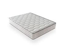 DAGOSTINO Home - Colchón Viscoelástico Firenza 160x200 | Altura 25 cm | Firmeza Alta H3 | Tecnología Visco Zen Adaptativa | Doble Cara Invierno Verano | Núcleo Core Vital | Blanco