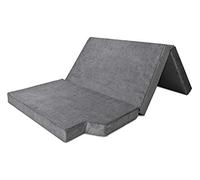Colchón viscoelástico para VW T5/ T6 California, cama plegable Mayaadi-Home, colchón plegable plegable para el autobús, camping, cama de invitados, plegable, 200 x 115 x 10 cm, color gris oscuro