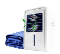Colchones Refrigerados por Agua con Aire Acondicionado, El Ventilador De La Cama para Refrescar El Sueño En Verano, Topper De Enfriamiento Evaporativo para Colchón (Color : Single)