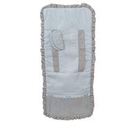 Colchoneta Bebé Silla + Cubrearneses Regalo, Hipersuave, Hipoalergénica, Tejido 3D Transpirable. (Estrella Gris)