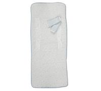 Colchoneta Bebé Silla + Cubrearneses Regalo, Hipersuave, Hipoalergénica, Tejido 3D Transpirable. (Nubes Celeste)