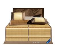 Colchoneta de bambú para dormir de verano, antideslizante, plegable, para picnics y jardines, ropa de cama natural transpirable, estilo Mahjong, 1,8 x 2 m, esencial para acampar
