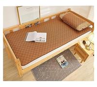 Colchoneta de bambú para dormir de verano, colchón de ratán natural, alfombra de bambú rectangular, almohadilla de enfriamiento de doble cara transpirable de verano (color: C, tamaño: 1,0 x 1,9 m)