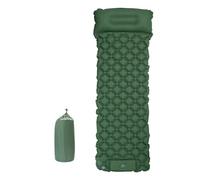 Colchoneta De Camping Inflable Confort 7 Cm Impermeable Resistente Al Desgarro Colchon De Aire Conectable con Almohada para Viajes En Coche Playa Césped Y Picnic,Green-200 X 70 X 7cm