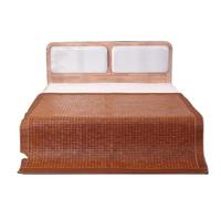 Colchoneta de dormir carbonizada de bambú - Alfombrilla portátil de aire acondicionado fresco para un sueño cómodo en familia - Ideal para Mahjong y uso al aire libre