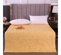 Colchoneta de dormir de bambú refrescante para verano, transpirable, plegable, para el hogar, la escuela, el dormitorio, tamaño individual/matrimonial/queen (XS, 180 cm x 200 cm)