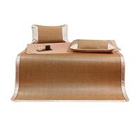 Colchoneta de dormir de verano portátil de bambú, colchón de ratán de seda, suave y duradero, perfecto para dormitorios, salas de estar, oficinas, tamaño: 2 x 2,2 m, color: B