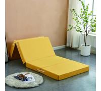 Colchoneta de dormir plegable portátil con funda lavable, ideal para viajes, camping y uso doméstico, cómodo colchón de suelo para sala de estar, dormitorio, sofá, silla o cama, compacto y fácil de