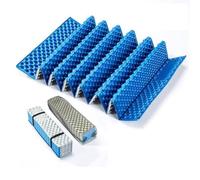 Colchoneta de espuma for dormir, estera plegable celda cerrada impermeable, almacenamiento compacto, aislamiento Superior, portátil for senderismo y acampada(Blue)
