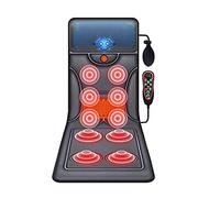 Colchoneta de masaje vibratorio para cuerpo completo, colchón de masaje vibratorio de 10 motores, masajeador para cuello y espalda, alivio del dolor de relajación muscular de la pantorrilla lumbar