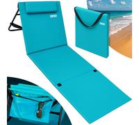 Colchoneta de playa turquesa 158x56x46cm acolchada