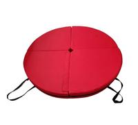 Colchoneta de Pole Dancing Colchoneta de baile en barra gruesa, portátil, redonda, plegable, seguridad, for yoga, ejercicio, fitness, impermeable, PVC, for gimnasia(Red,150x5cm)