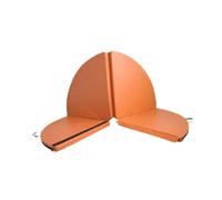 Colchoneta de Pole Dancing Colchoneta plegable for pole dance, cojín redondo for suelo de baile, almohadilla yoga for gimnasio en casa, estudio, entrenamiento al aire libre, pilates(Orange Thick 5cm)