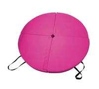Colchoneta de Seguridad para Pole Dance Esterilla de Pole Dance Plegable for Pilates y Yoga, protección for el Suelo(Rose Red)