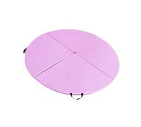 Colchoneta de Seguridad para Pole Dance Esterilla de Yoga Redonda, Equipo Gimnasia, portátil, protección for el Suelo, Ligera y Plegable, for Baile en Barra(Pink)