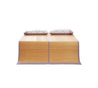 Colchoneta de verano de bambú, colchón plegable para camas doble/matrimonial/XL, incluye 2 fundas de almohada, transpirable y cómoda, ideal para climas cálidos