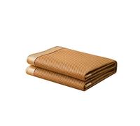 Colchoneta de verano plegable de bambú para dormir, ratán de seda suave, duradero y resistente, ideal para dormitorios, salas de estar y oficinas, tamaño 1,5 x 1,95 m, color A