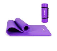 Colchoneta Fitness Premium 190 x 60, 80, 100 cm - Antideslizante, Esterilla Ideal para Gimnasia, Yoga y Pilates - Grosor de 1,5 cm - Ecológica con Cinta para Transporte y Poster, Esterilla