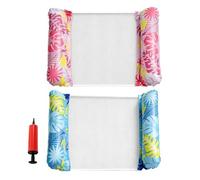 Colchoneta Flotante De Piscina 2 Piezas Hamaca Hinchable Multifuncional | Balsa Flotante Para Lago Para Mujer, Exterior, Aire Libre, Interior, Agua, Lago, Mar, Playa, Estanque, Río, Camp