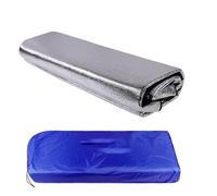 Colchoneta for Acampar, colchoneta de Suelo con película de Aluminio, Aislante de Doble Cara, Resistente a la Humedad, al Polvo y al Agua, for Parques.(90x200cm)