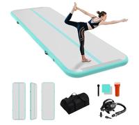 Colchoneta Gimnasia Air Tumbling Mat Ritmica 2/3/4/5/6 m Hinchable 10/20cm Gruesa Colchoneta Deportiva Uso doméstico/Entrenamiento/Rodar/Saltar/Fitness/Yoga/Entretenimiento acuático