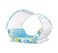 Intex, Colchoneta Hinchable, 224x150x165 cm, Incluye Parche reparación, Cuerda de Agarre, Toldo Solar Desmontable, 2 portabebidas, Colchonetas de Piscina, Hinchables Playa, Juguete Agua (56294)