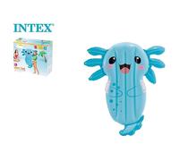 Intex Colchoneta Hinchable ajolote, 94x109x14 cm, Flotador Divertido, con 2 Asas de sujeción, para Piscina, para Playa, Capacidad para 1 Persona, Peso máximo 40 kg, +3 años (58159)
