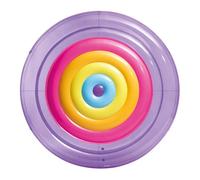 Intex Isla Hinchable Gigante, ?201 cm, Diseño arcoíris, Cuerda de Agarre y 2 cámaras de Aire, Incluye Parche reparación, Flotador Doble Adulto, Colchonetas hinchables, Colchoneta Piscina (57285)