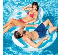 Colchoneta Hinchable Intex Doble Número 8 Ø 44 cm 198 x 117 cm (6 Unidades)