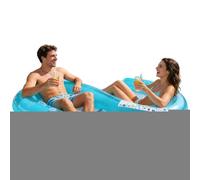 Colchoneta Hinchable para Dos Personas - Hamaca Flotante Plegable Balsa De Agua - Salón Flotante de Agua,para Viajes Al Aire Libre Acampada Picnic Playa Lago Tomar El Sol Y