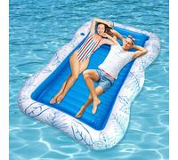 Colchoneta Hinchable Piscina,Flotador Inflable Piscina Grande,230x150cm,con Respaldo,Portabebidas,Colchoneta Hinchable Piscina Adultos,para Adultos Piscina Playa Fiestas Verano