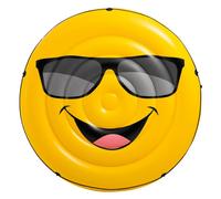 Colchoneta hinchable redonda intex - emoji gafas de sol para dos personas - 173x27 cm