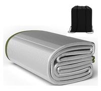 Colchoneta impermeable de doble cara impermeable de papel de aluminio para exteriores, 7 mm de espesor, impermeable y aislante, estera de picnic, estera de camping para tienda de playa y camping (1 m