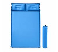 Colchoneta Inflable Autoinflable 3.5cm | 3.5cm grosor, uso exterior, poliéster PVC, empalmable, bolsa almacenamiento incluida, para Acampar, para Mochileros