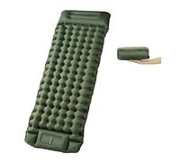 Colchoneta Inflable Camping con Bomba de pie y Almohada Integrada, 10 cm de Grosor, Compacta, Antideslizante e Impermeable, Ideal Para Camping, Senderismo, Playa y Actividades al Aire Libre.