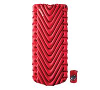 Colchoneta inflable Klymit Insulated Static V Luxe para acampar, senderismo y mochilerismo, ligera, para clima fr?o, color rojo