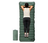 Colchoneta inflable ligera para acampar con almohada | Colchón de camping con bomba de pie integrada para coche, camión, caravana, tienda de campaña, viajes al aire libre