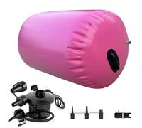 Colchoneta Inflable Para Gimnasia Y Pista De Aire Para Volteretas, Rodillo De Entrenamiento Multipropósito Para Gimnasia, Porristas, Yoga Y Ejercicio En Casa Pink 80 * 100CM