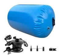 Colchoneta Inflable Para Gimnasia Y Pista De Aire Para Volteretas, Rodillo De Entrenamiento Multipropósito Para Gimnasia, Porristas, Yoga Y Ejercicio En Casa Blue 80 * 100CM